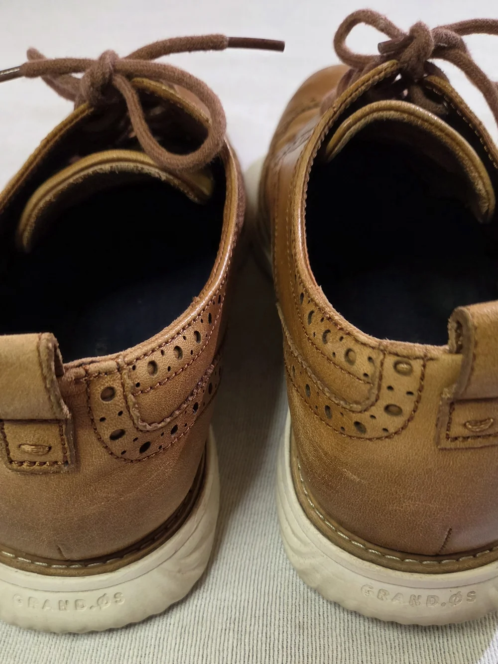 Cole Haan Men's GrandEvølution Wingtip Oxford British Tan Style 10.5M